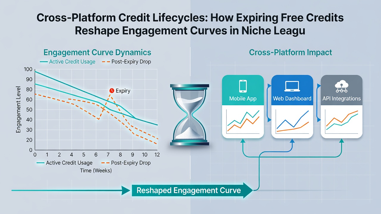 Graph illustrating engagement curve fluctuations tied to credit expiration in hybrid casino and niche league environments
