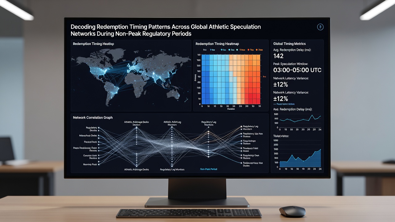 Analytics dashboard showing redemption timing patterns and regulatory shift impacts