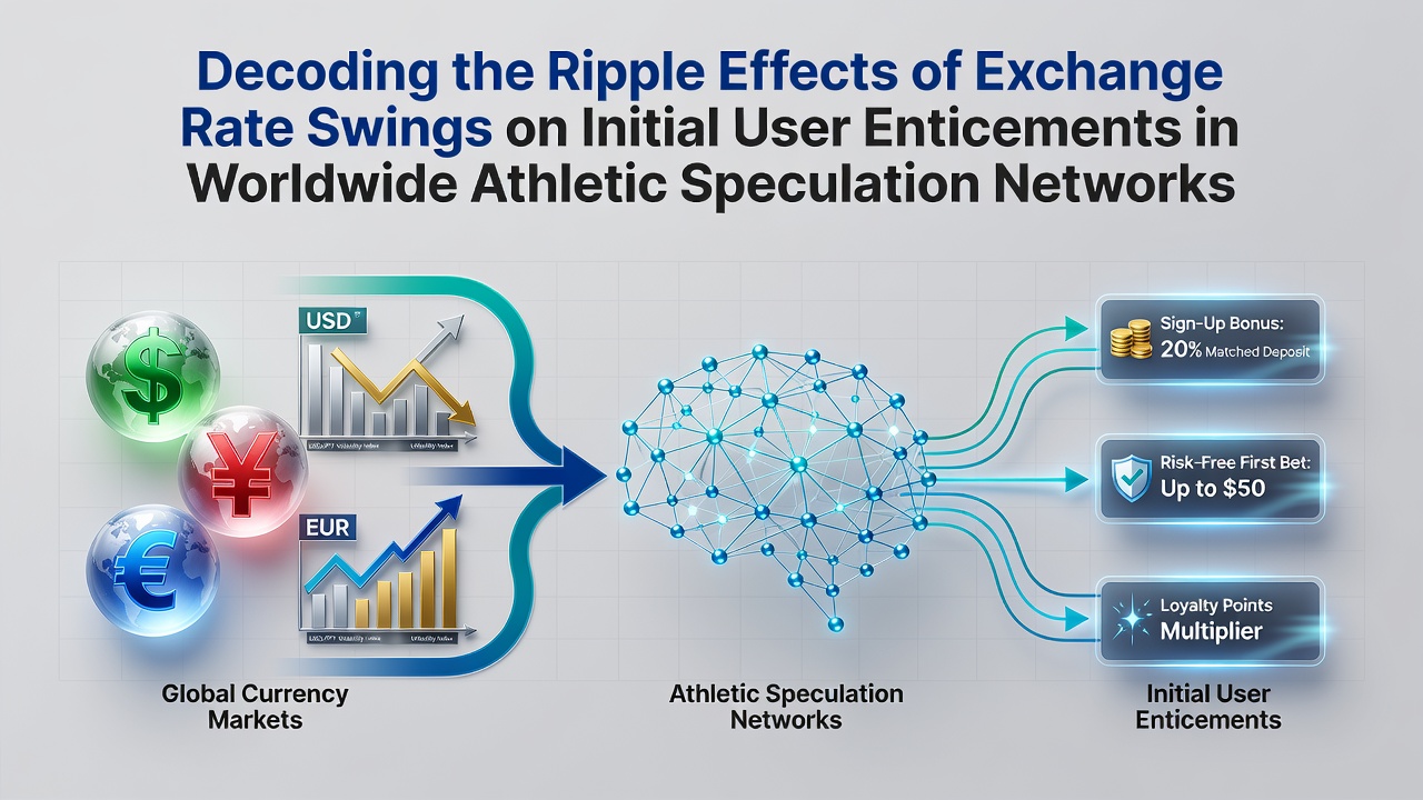 Chart displaying currency exchange rate fluctuations impacting global sports betting welcome offers and bonus values