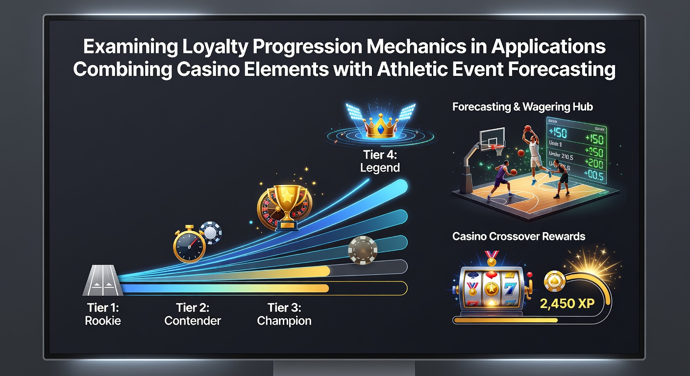 Loyalty progression interface in a hybrid casino and sports forecasting application showing tier levels and point accumulation