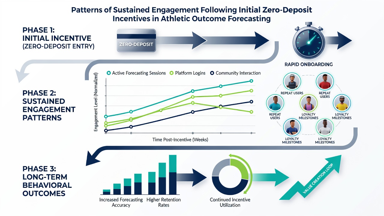 Infographic illustrating retention curves and reward threshold impacts in athletic forecasting applications during 2026