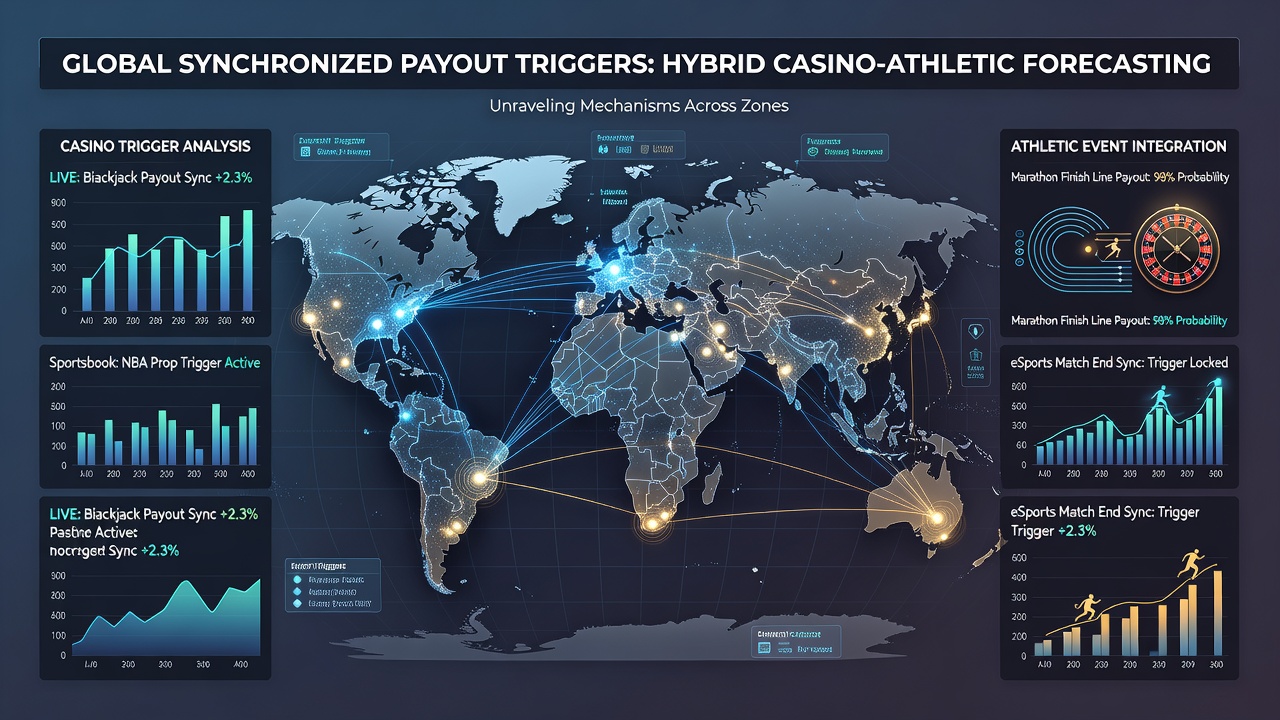 Digital dashboard showing synchronized payout processing across international time zones in a hybrid app