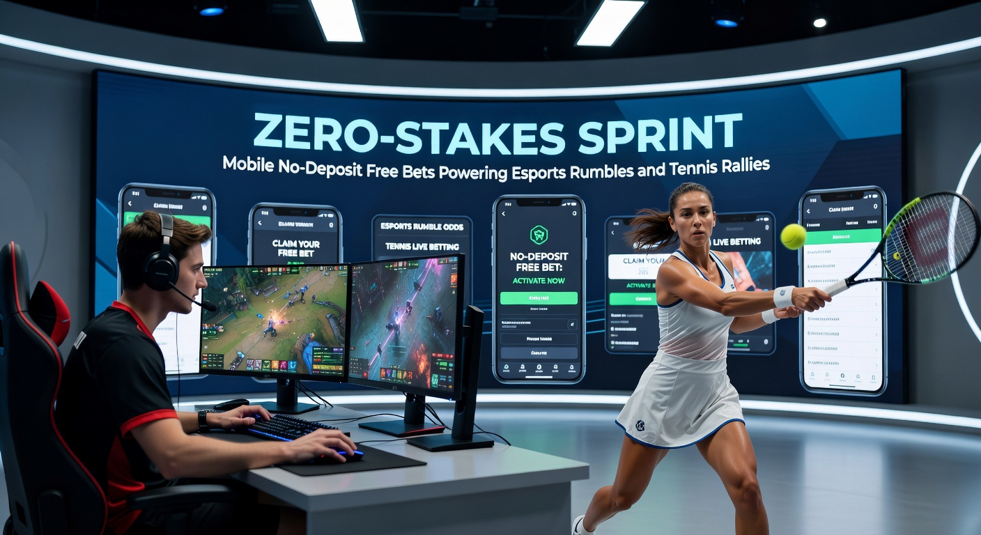 Dynamic screenshot of a tennis rally bet placed via mobile no-deposit free bet, showing live odds updating mid-point